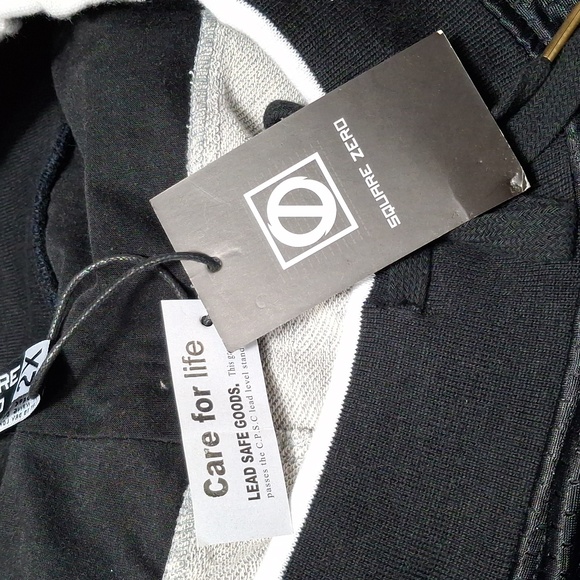 NWT Mens SQUARE ZERO Sz 2XL Short Pants Shorts Gray and Black Jogger - Picture 4 of 6
